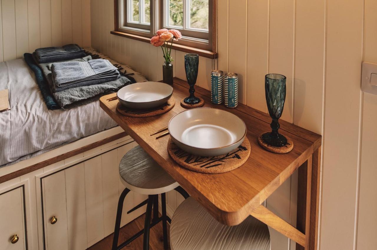 Campingplatz Luxury Shepherd's Hut On Flower Farm With Outdoor Bath In Mid Cornwall Truro